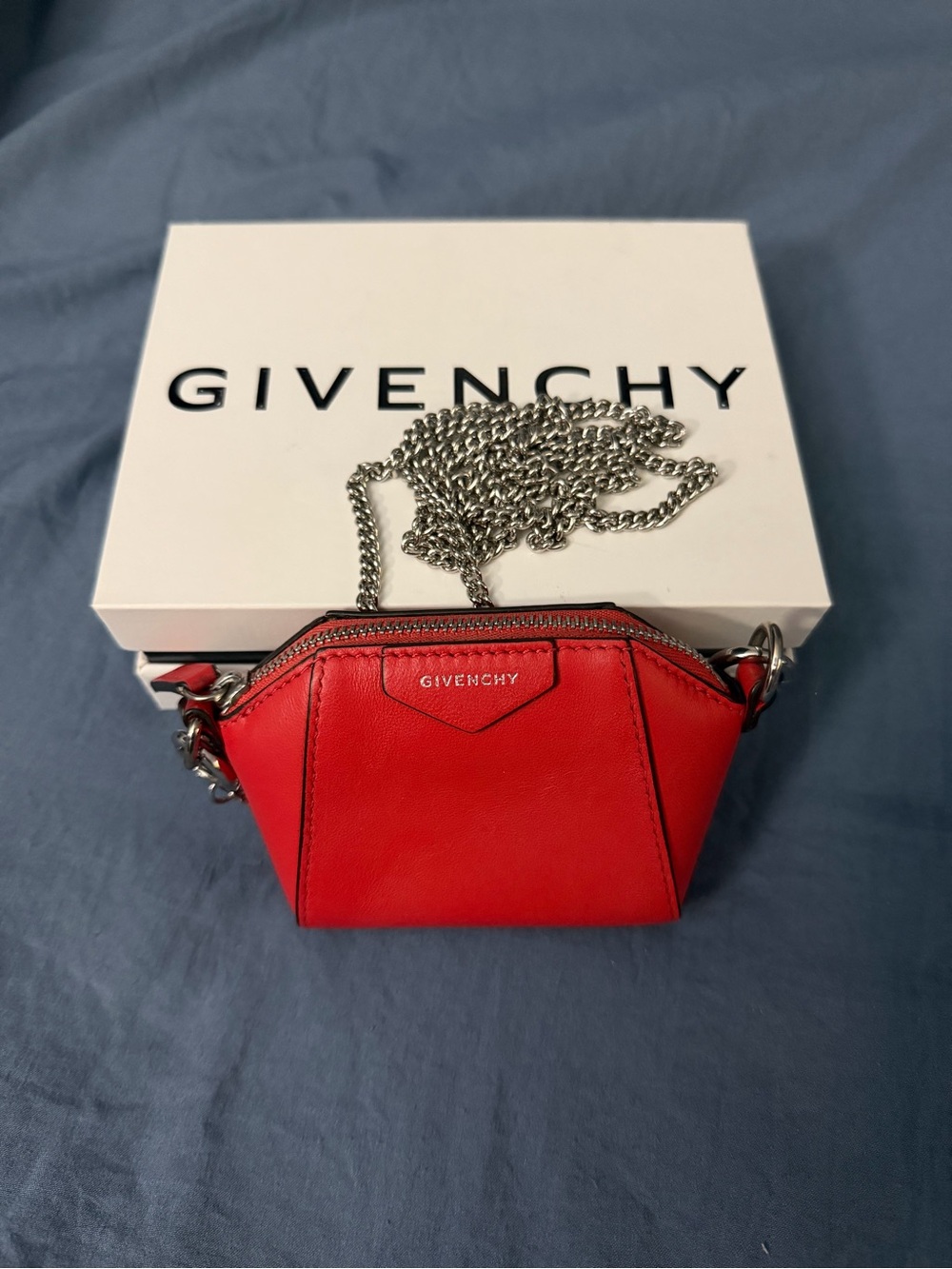 Givenchy Antigona Nano Leather Chain Crossbody
